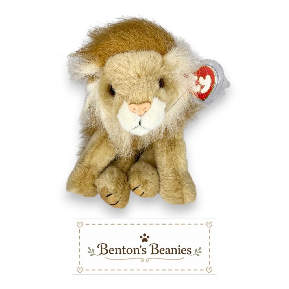 Sahara the Lion Ty Classic | Majestic Mane 🦁 | Mint Heart Tag ⭐